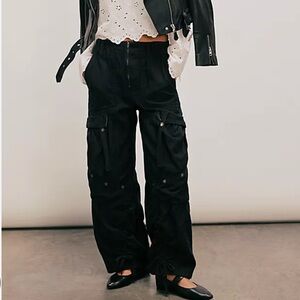 Free People Everglades Utility Pant Black XS New With Tags